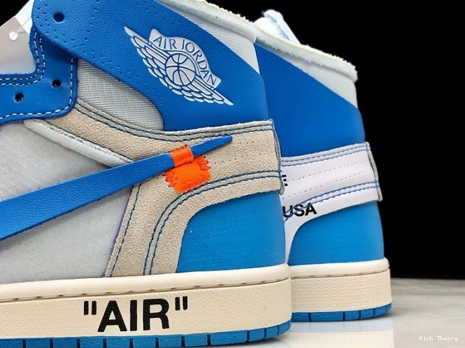 Kick Theory Air AQ0818-148 Powder Jordan Blue 1 UNC Off-White 0824